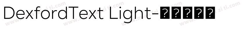 DexfordText Light字体转换